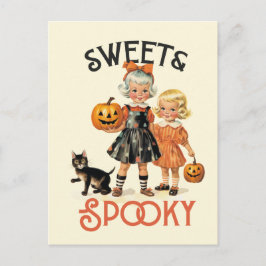 "Sweet & Spooky" midden-eeuwse  stijl Briefkaart