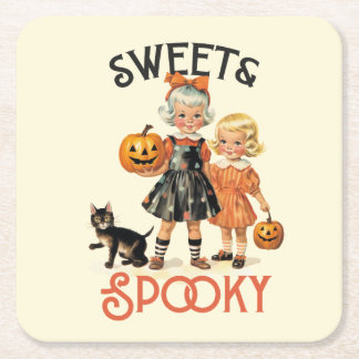 "Sweet & Spooky" midden-eeuwse stijl Kartonnen Onderzetters
