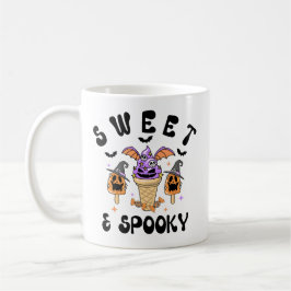 Sweet & Spooky Retro Monster Ice Cream Halloween Koffiemok