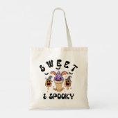 Sweet & Spooky Retro Monster Ice Cream Halloween Tote Bag (Achterkant)