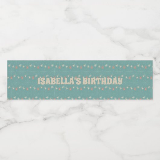 Sweet Spooky Tales Halloween Kids Verjaardag Thema Waterfles Etiket (Enkel label)