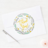 Sweet Sprigs Genderneutraal Baby Dank u Sticker (Envelop)