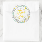 Sweet Sprigs Genderneutraal Baby Dank u Sticker (Tas)
