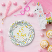 Sweet Sprigs Genderneutraal Baby shower Bord (Feest)