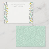 Sweet Sprigs Geslacht Neutraal ouderadvies Kaart (Voorkant / Achterkant)