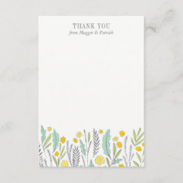 Sweet Sprigs Geslacht Neutrale vlakte Dank je wel Notitiekaartje