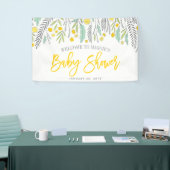 Sweet Sprigs Neutraal Baby shower Sign Banner Sign (Beurs)