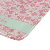 Sweet Spring aardbeien gepersonaliseerd Snijplank (Hoek)