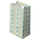 Sweet Spring Birdies Gift Bag - Klein, glanzend Klein Cadeauzakje (Achterkant Gekanteld)
