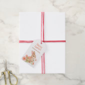 Sweet Spring Bunnies & Floral Garden  Cadeaulabel (Met Touw)