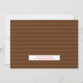 Sweet Spring Bunny Girl Baby shower Uitnodiging (Achterkant)