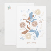 Sweet Spring Dandelion Wildflower Holiday Kaart (Voorkant / Achterkant)