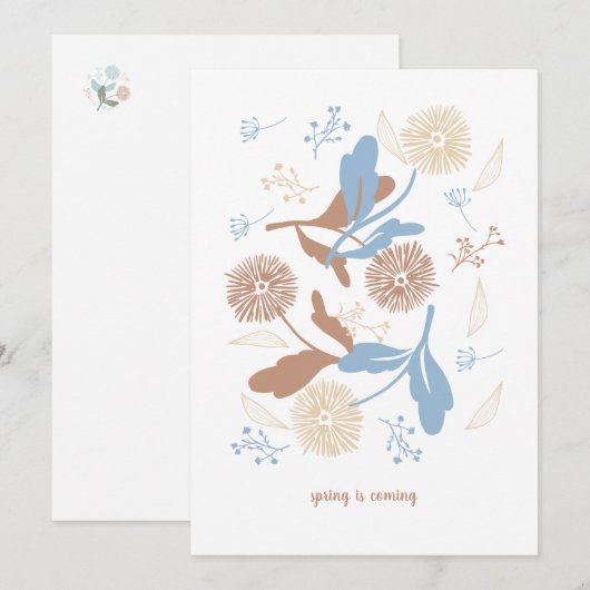 Sweet Spring Dandelion Wildflower Holiday Kaart (Voorkant / Achterkant)