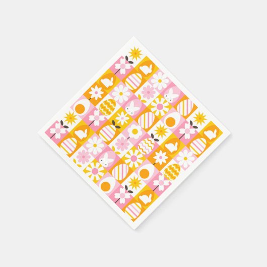Sweet Spring Easter Patchwork  Servet (Hoek)