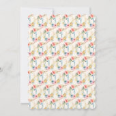 Sweet Spring Floral eerste verjaardag Kaart (Achterkant)