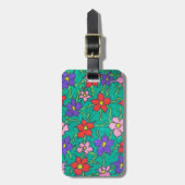 Sweet Spring Greenery Floral Bagagelabel (Voorkant verticaal)