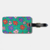 Sweet Spring Greenery Floral Bagagelabel (Achterkant horizontaal)