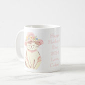 Sweet Spring Oma Kat Kitten Gepersonaliseerd Koffiemok (Voorkant links)