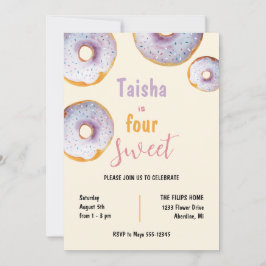 Sweet Sprinkle Donut Waterverf Illustration