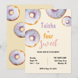 Sweet Sprinkle Donut Waterverf Illustration