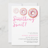 Sweet Sprinkle Donuts Modern Girl Baby shower Kaart (Voorkant)
