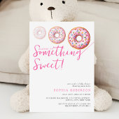 Sweet Sprinkle Donuts Modern Girl Baby shower Kaart