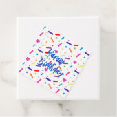 Sweet Sprinkle verjaardagsfeestje thema Bedankjes Labels (In situ)