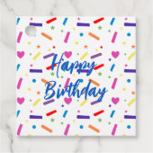 Sweet Sprinkle verjaardagsfeestje thema Bedankjes Labels (Voorkant)