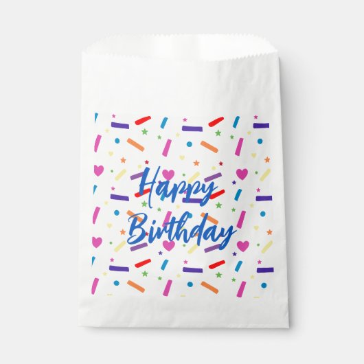 Sweet Sprinkle verjaardagsfeestje thema Bedankzakje (Voorkant)