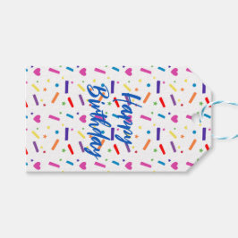 Sweet Sprinkle verjaardagsfeestje thema Cadeaulabel