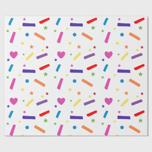 Sweet Sprinkle verjaardagsfeestje thema Cadeaupapier (Vlak)