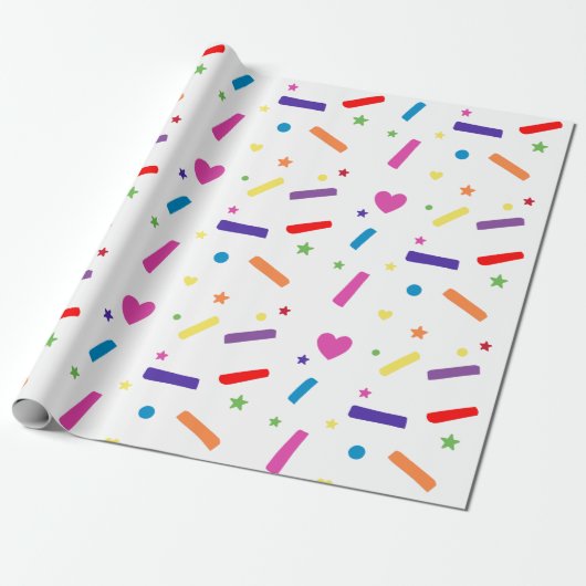 Sweet Sprinkle verjaardagsfeestje thema Cadeaupapier (Uitgerold)