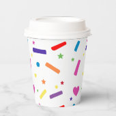 Sweet Sprinkle verjaardagsfeestje thema Papieren Bekers (Voorkant)