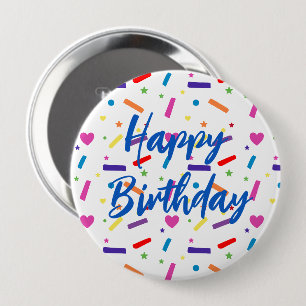 Sweet Sprinkle verjaardagsfeestje thema Ronde Button 4,0 Cm