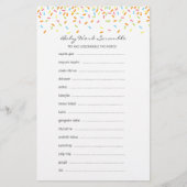 Sweet Sprinkles Baby Word Scramble Game (Voorkant)