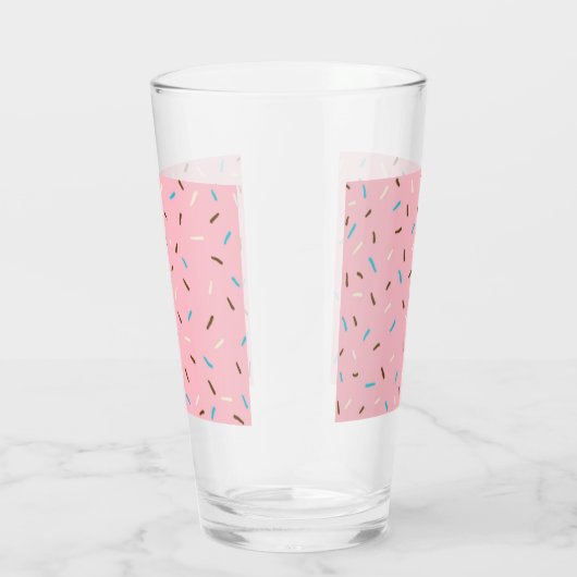 Sweet Sprinkles Glass Tumbler (aardbeiroze) (Rechts)