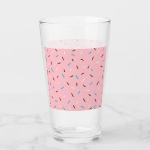 Sweet Sprinkles Glass Tumbler (aardbeiroze)
