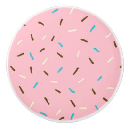 Sweet Sprinkles Keramische Knop (Strawberry Pink)