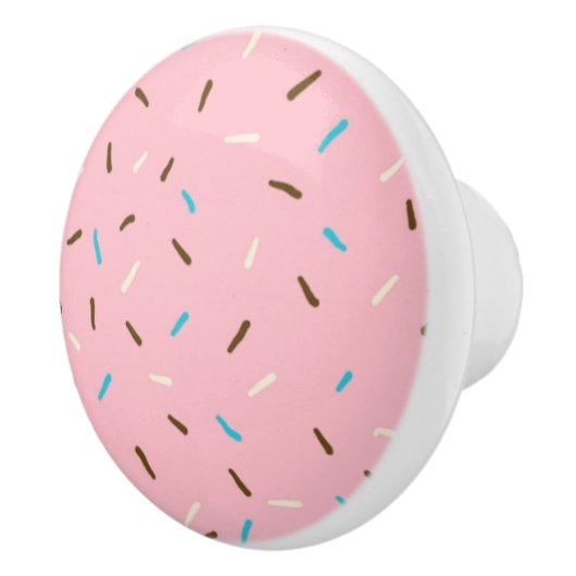Sweet Sprinkles Keramische Knop (Strawberry Pink) (Rechts)