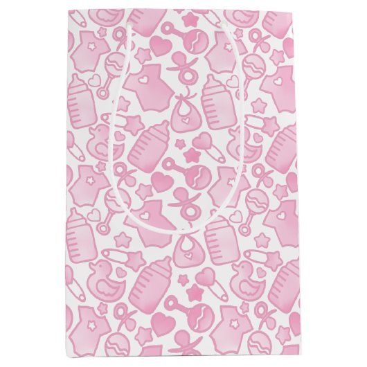 Sweet Sprinkles Ombre Pink Medium Cadeauzakje (Voorkant)