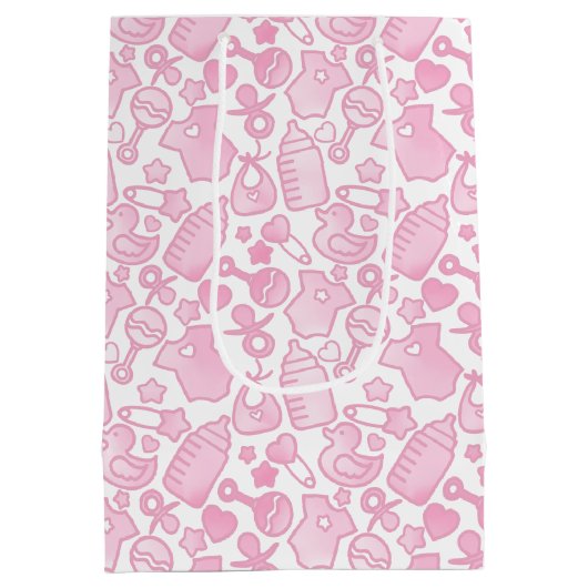 Sweet Sprinkles Ombre Pink Medium Cadeauzakje (Achterkant)