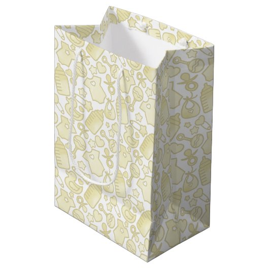 Sweet Sprinkles Ombre Yellow Medium Cadeauzakje (Voorkant Gekanteld)