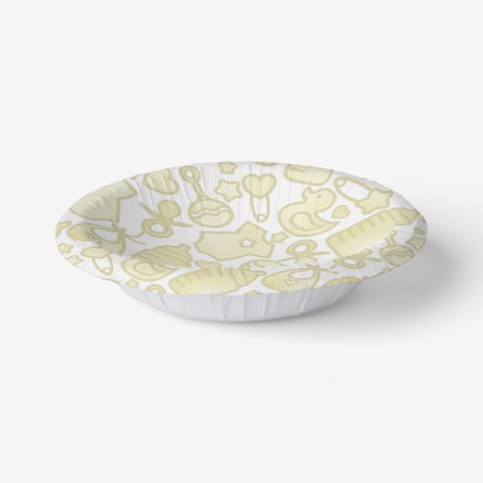 Sweet Sprinkles Ombre Yellow Papieren Kommen (Gebogen)