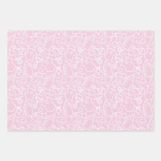 Sweet Sprinkles Pink Inpakpapier Vel (Voorkant 3)