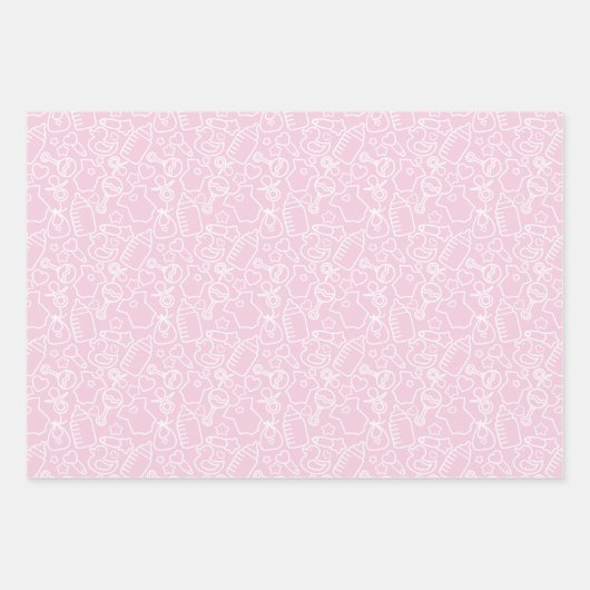 Sweet Sprinkles Pink Inpakpapier Vel (Voorkant)