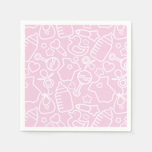 Sweet Sprinkles Pink Servet (Voorkant)