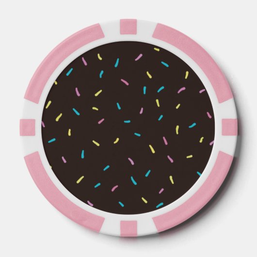 Sweet Sprinkles Poker Chips (Chocolade Bruin) (Voorkant)