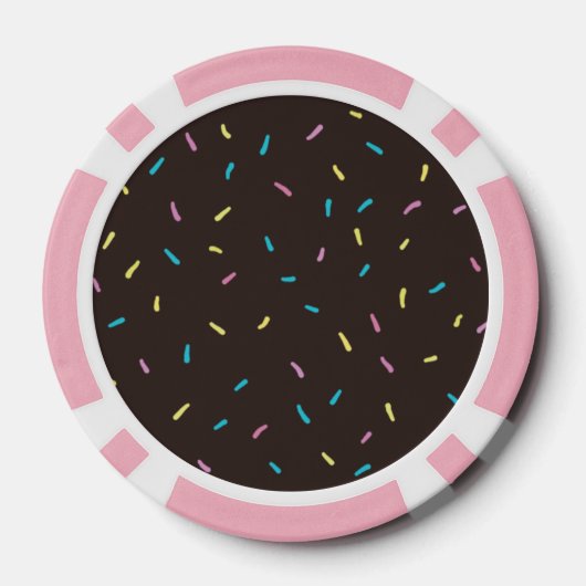 Sweet Sprinkles Poker Chips (Chocolade Bruin) (Achterkant)