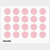 Sweet Sprinkles Ronde Stickers (aardbeiroze) (Vel)