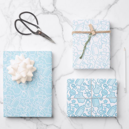 Sweet Sprinkles Sweet Blues Inpakpapier Vel (Voorkant)